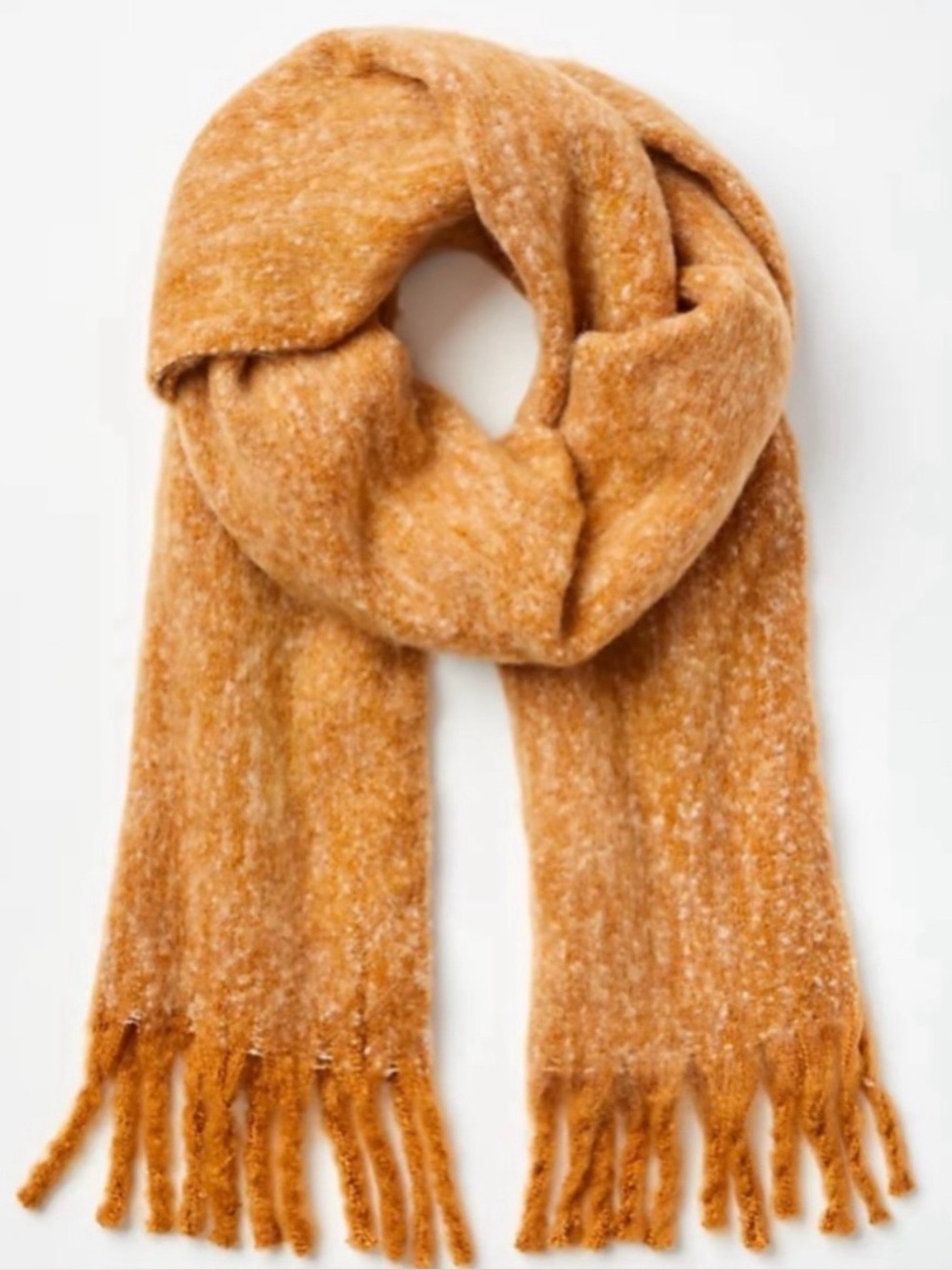 Loft Cozy Caramel Fringe Women’s Scarf